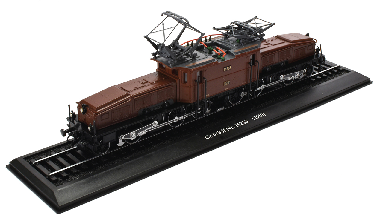 Atlas 7153 101 Lokomotive Krokodil E-Lok Ce 6/8 II Nr. 14253 Fertigmodell Standmodell HO